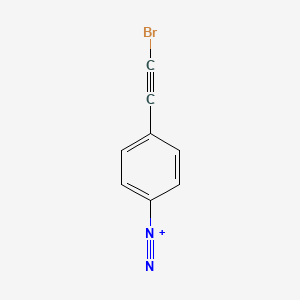 molecular formula C8H4BrN2+ B12632455 4-(Bromoethynyl)benzene-1-diazonium CAS No. 919791-64-3