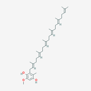 molecular formula C38H58O3 B1263246 2-Hexaprenyl-3-methyl-6-methoxy-1,4-benzoquinol 