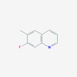 molecular formula C10H8FN B12632462 7-Fluoro-6-methylquinoline 