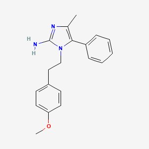 molecular formula C19H21N3O B12632476 1-[2-(4-Methoxyphenyl)ethyl]-4-methyl-5-phenyl-1H-imidazol-2-amine CAS No. 918801-73-7