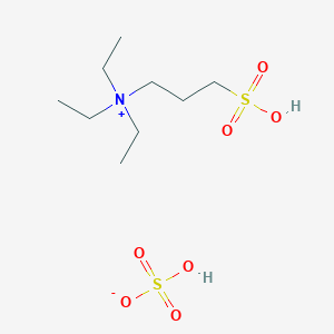 molecular formula C9H23NO7S2 B12632507 N,N,N-Triethyl-3-sulfopropan-1-aminium hydrogen sulfate CAS No. 919361-27-6