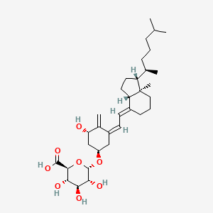 molecular formula C33H52O8 B1263252 1-Hydroxyvitamin D3 3-D-glucopyranoside 