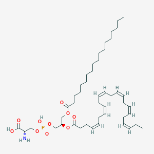 molecular formula C46H78NO10P B1263253 1-octadecanoyl-2-(4Z,7Z,10Z,13Z,16Z,19Z-docosahexaenoyl)-sn-glycero-3-phosphoserine 