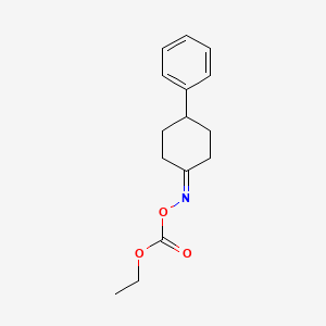 molecular formula C15H19NO3 B12632550 Ethoxy{[(4-phenylcyclohexylidene)amino]oxy}methanone CAS No. 920743-04-0