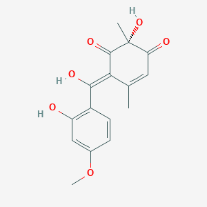 molecular formula C16H16O6 B1263257 Penicillenone 