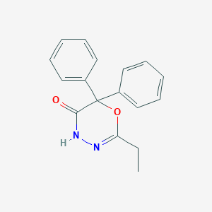 molecular formula C17H16N2O2 B12632578 2-Ethyl-6,6-diphenyl-4H-1,3,4-oxadiazin-5(6H)-one CAS No. 919110-44-4