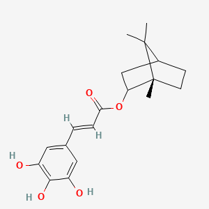 molecular formula C19H24O5 B1263260 Bornyl (3,4,5-trihydroxy)-cinnamate 