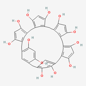 molecular formula C42H36O12 B1263265 Calixresorc[6]arene 