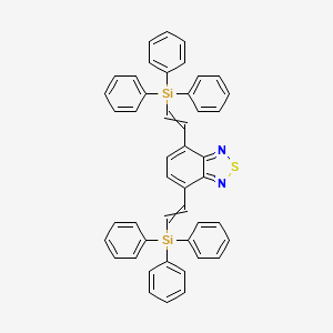 molecular formula C46H36N2SSi2 B12632707 4,7-Bis[2-(triphenylsilyl)ethenyl]-2,1,3-benzothiadiazole CAS No. 920983-13-7