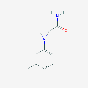 molecular formula C10H12N2O B12632710 1-(3-Methylphenyl)aziridine-2-carboxamide CAS No. 933453-57-7