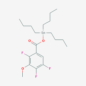 molecular formula C20H31F3O3Sn B12632762 Tributyl[(2,4,5-trifluoro-3-methoxybenzoyl)oxy]stannane CAS No. 919299-25-5