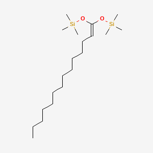 molecular formula C20H44O2Si2 B12632763 2,2,6,6-Tetramethyl-4-tridecylidene-3,5-dioxa-2,6-disilaheptane CAS No. 918882-65-2