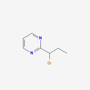 molecular formula C7H9BrN2 B12632782 2-(1-Bromopropyl)pyrimidine 