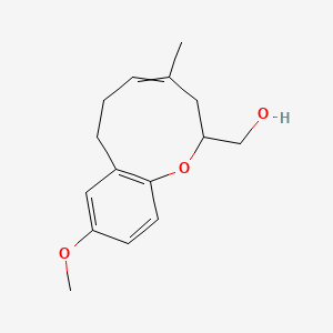 molecular formula C15H20O3 B12632799 (9-Methoxy-4-methyl-2,3,6,7-tetrahydro-1-benzoxonin-2-yl)methanol 