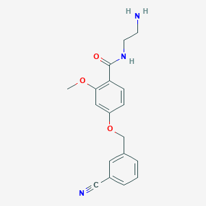 molecular formula C18H19N3O3 B12632808 N-(2-Aminoethyl)-4-[(3-cyanophenyl)methoxy]-2-methoxybenzamide CAS No. 919772-66-0
