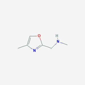 molecular formula C6H10N2O B12632809 N-Methyl-1-(4-methyloxazol-2-YL)methanamine CAS No. 1196151-82-2
