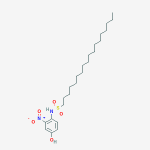 molecular formula C24H42N2O5S B12632892 N-(4-Hydroxy-2-nitrophenyl)octadecane-1-sulfonamide CAS No. 920527-16-8