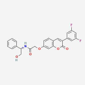 molecular formula C25H19F2NO5 B12632938 C25H19F2NO5 