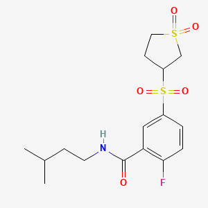 molecular formula C16H22FNO5S2 B12632956 C16H22Fno5S2 