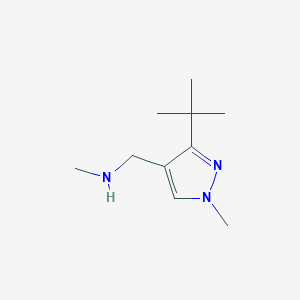 molecular formula C10H19N3 B12632979 [(3-tert-butyl-1-methyl-1H-pyrazol-4-yl)methyl](methyl)amine 