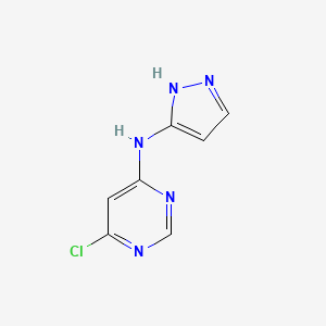 molecular formula C7H6ClN5 B12632985 6-chloro-N-(1H-pyrazol-3-yl)pyrimidin-4-amine 