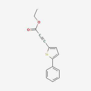 molecular formula C15H12O2Te B12633000 Ethyl 3-(5-phenyltellurophen-2-yl)prop-2-ynoate CAS No. 920977-41-9