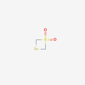 molecular formula C2H4O2SSe B12633030 1lambda~6~,3-Thiaselenetane-1,1-dione CAS No. 918905-24-5