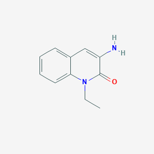 molecular formula C11H12N2O B12633032 3-Amino-1-ethyl-2(1H)-quinolinone CAS No. 1242281-87-3