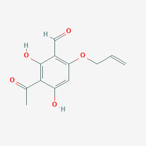 molecular formula C12H12O5 B12633040 3-Acetyl-2,4-dihydroxy-6-[(prop-2-en-1-yl)oxy]benzaldehyde CAS No. 918814-58-1