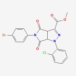 molecular formula C19H13BrClN3O4 B12633058 C19H13BrClN3O4 