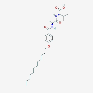 molecular formula C27H44N2O5 B12633098 N-[4-(Dodecyloxy)benzoyl]-L-alanyl-L-valine CAS No. 920336-96-5