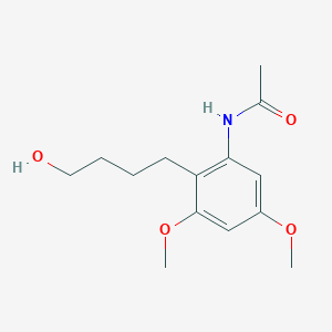 molecular formula C14H21NO4 B12633105 N-(2-(4-hydroxybutyl)-3,5-dimethoxyphenyl)acetamide 