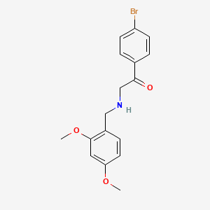 molecular formula C17H18BrNO3 B12633131 1-(4-Bromophenyl)-2-{[(2,4-dimethoxyphenyl)methyl]amino}ethan-1-one CAS No. 920804-13-3