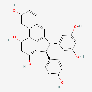 molecular formula C28H20O6 B1263318 Laetevirenol A 