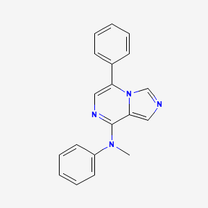 molecular formula C19H16N4 B12633192 N-Methyl-N,5-diphenylimidazo[1,5-A]pyrazin-8-amine CAS No. 919787-06-7