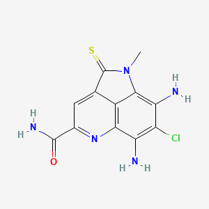 molecular formula C12H10ClN5OS B1263322 Ammosamide A 