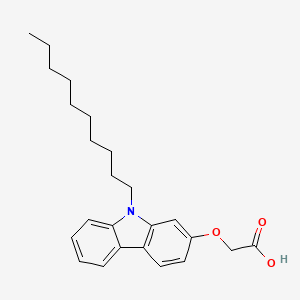molecular formula C24H31NO3 B12633228 [(9-Decyl-9H-carbazol-2-yl)oxy]acetic acid CAS No. 920982-56-5
