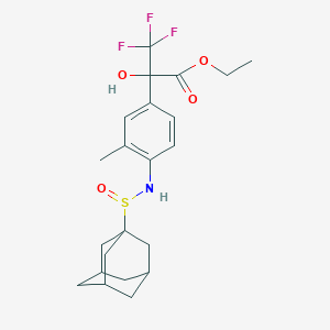molecular formula C22H28F3NO4S B12633234 C22H28F3NO4S 