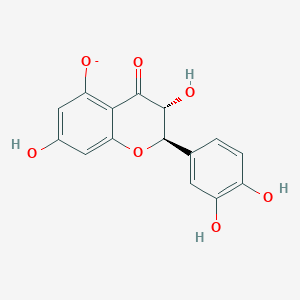 molecular formula C15H11O7- B1263327 (+)-Taxifolin(1-) 