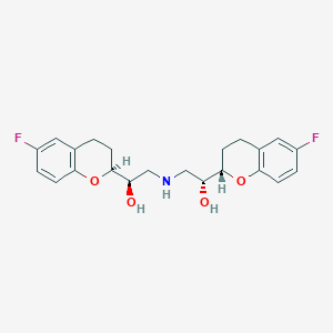 molecular formula C22H25F2NO4 B126333 (S,R,R,S)-Nebivolol CAS No. 119365-23-0