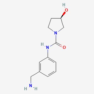 molecular formula C12H17N3O2 B12633337 (3R)-N-(3-(aminomethyl)phenyl)-3-hydroxypyrrolidine-1-carboxamide CAS No. 918813-35-1