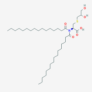 molecular formula C38H73NO6S B1263343 Dipalmitoyl-s-glyceryl cysteine 