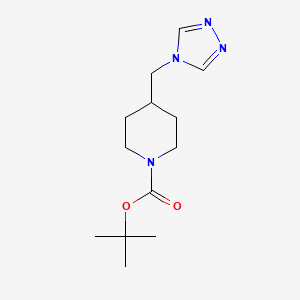 molecular formula C13H22N4O2 B12633566 Tert-butyl 4-(1,2,4-triazol-4-ylmethyl)piperidine-1-carboxylate 
