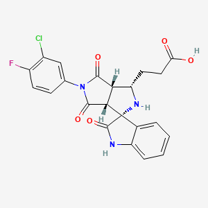 molecular formula C22H17ClFN3O5 B12633582 C22H17ClFN3O5 