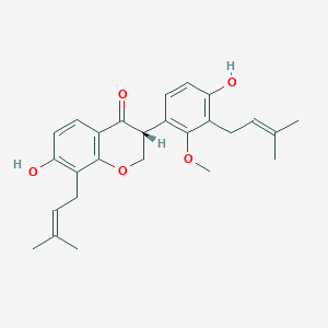 molecular formula C26H30O5 B1263360 Lespeflorin D1 