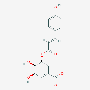 molecular formula C16H15O7- B1263367 4-Coumaroylshikimate anion 