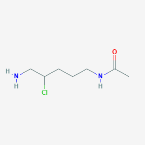 molecular formula C7H15ClN2O B12633714 N-(5-Amino-4-chloropentyl)acetamide CAS No. 918872-09-0
