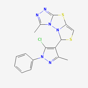 molecular formula C16H13ClN6S2 B12633830 C16H13ClN6S2 