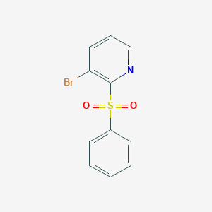 molecular formula C11H8BrNO2S B12633875 3-Bromo-2-(phenylsulfonyl)pyridine CAS No. 950693-95-5