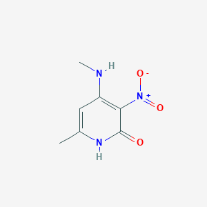 molecular formula C7H9N3O3 B12633908 6-Methyl-4-(methylamino)-3-nitropyridin-2(1H)-one 